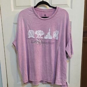 Pink Disney World Graphic T-Shirt
